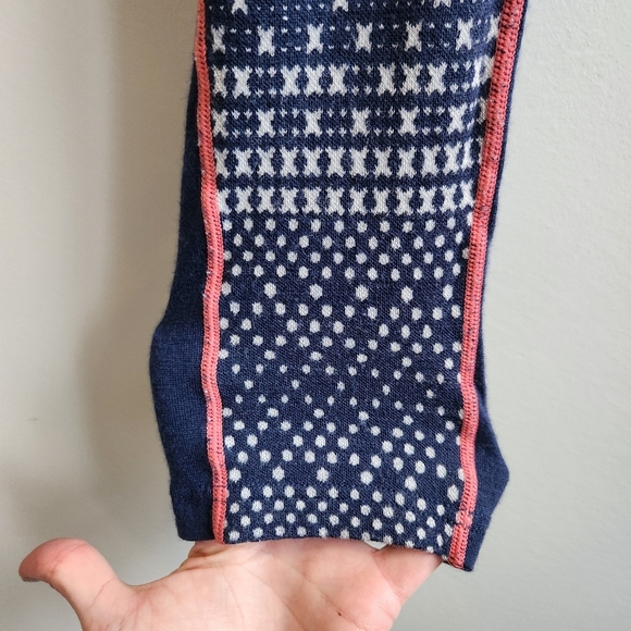 Wool Blend Baselayer Long underwear Kari Traa Navy Pants Leggings Size XL - Picture 6 of 11